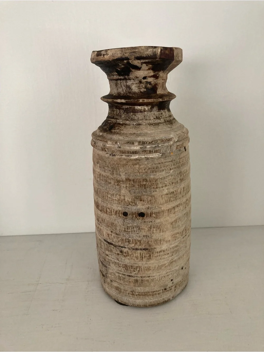 Reclaimed Wooden Water Pot - Picture 3 of 10